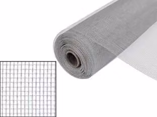 Zanzariera in Alluminio Brite Kote Argento con Maglia 18/16, Larghezza: 120 cm, Lunghezza: 30 m
