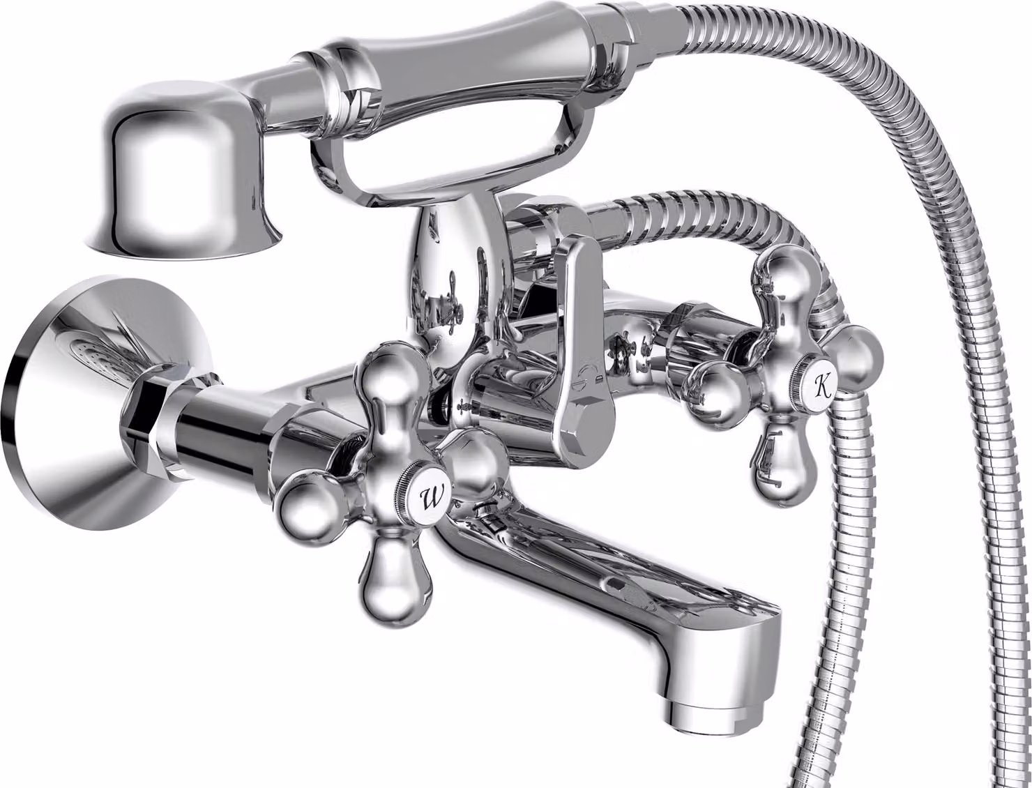 Miscelatore per vasca Blueperl Elk, cromo