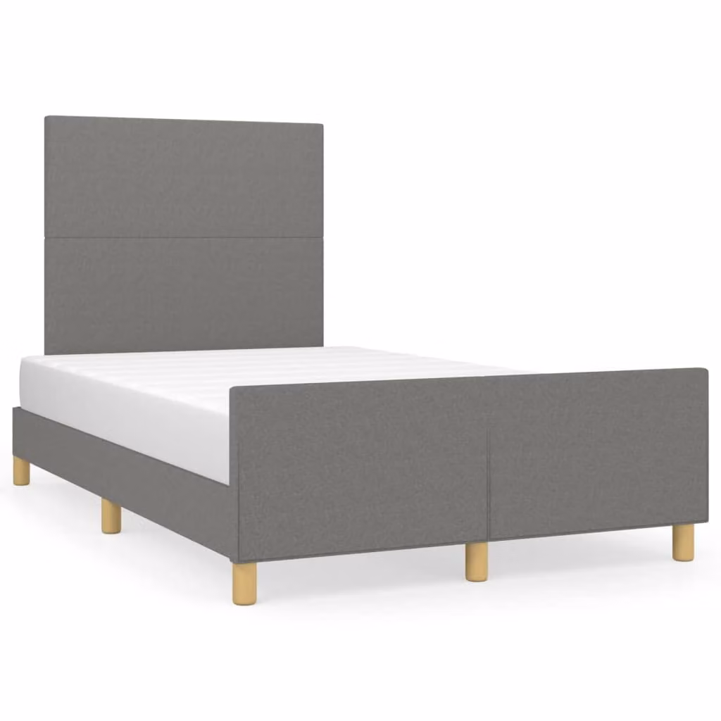 Giroletto senza Materasso Grigio Scuro 120x200 cm Tessuto