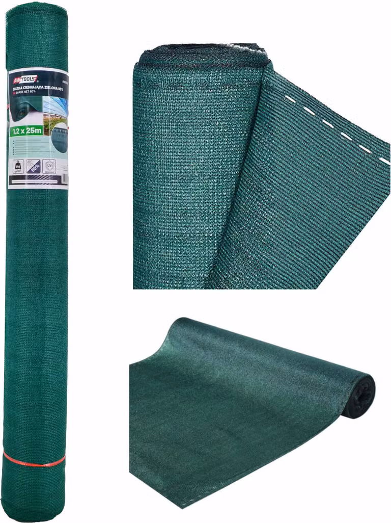 Awtools Rete d'ombra 140G 1.2*25M Verde Uv 80%