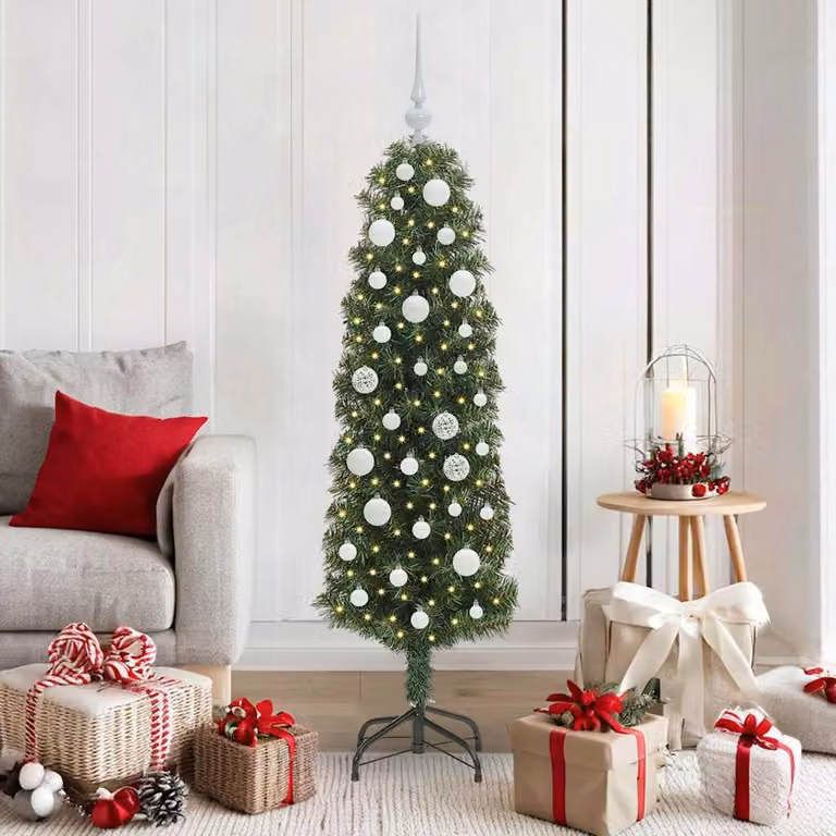Maison Exclusive - Albero di Natale artificiale con 150 LED e supporto, verde, 150 cm