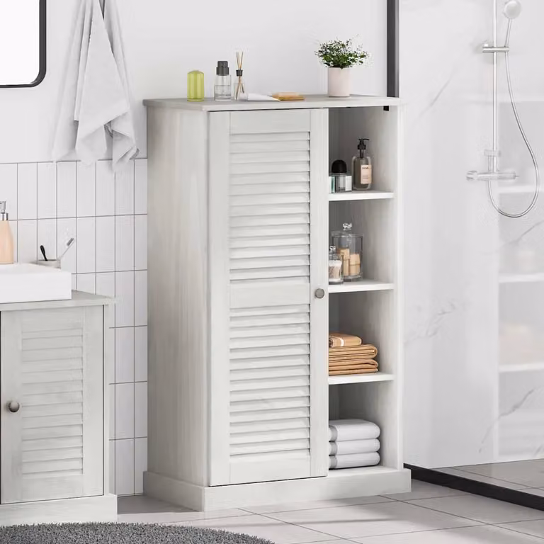 Mobile da bagno vidaXL VIGO bianco, L: 68 cm, P: 34 cm, H: 110 cm