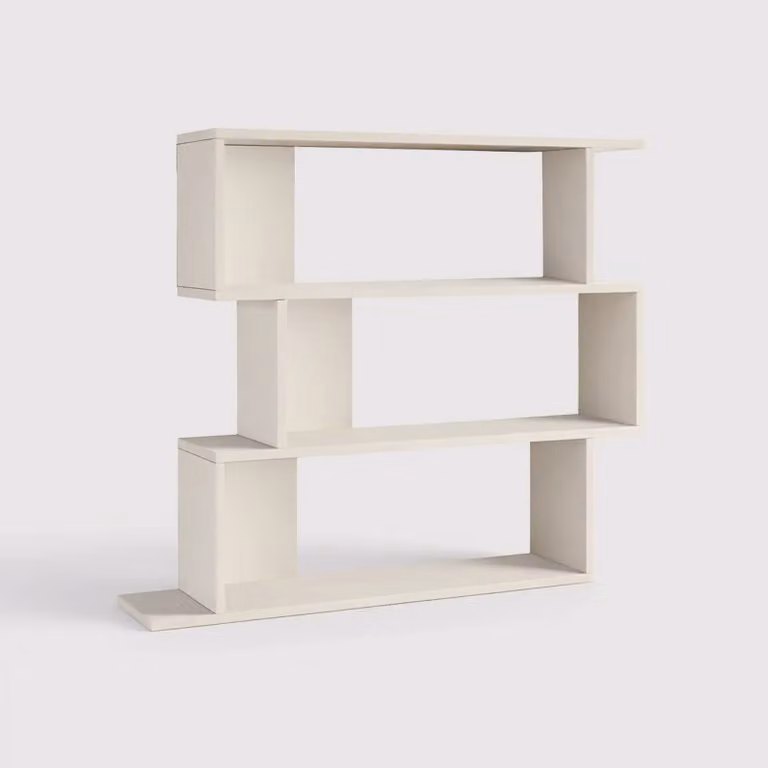 Shair - Libreria pensile bianca con 3 vani in stile moderno