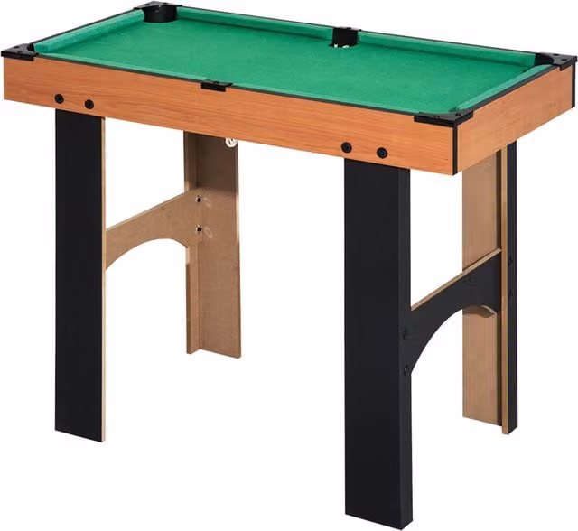 Tavolo Multigioco 4 in 1 HOMCOM con Calcio Balilla, Hockey da Tavolo, Ping Pong e Biliardo in MDF Multicolore L/P/H: 92 x 78 x 80 cm