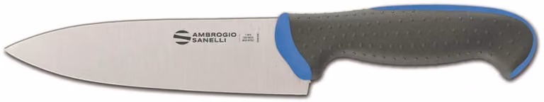 Coltello cucina, lama cm 16, colore blu, linea Tecna