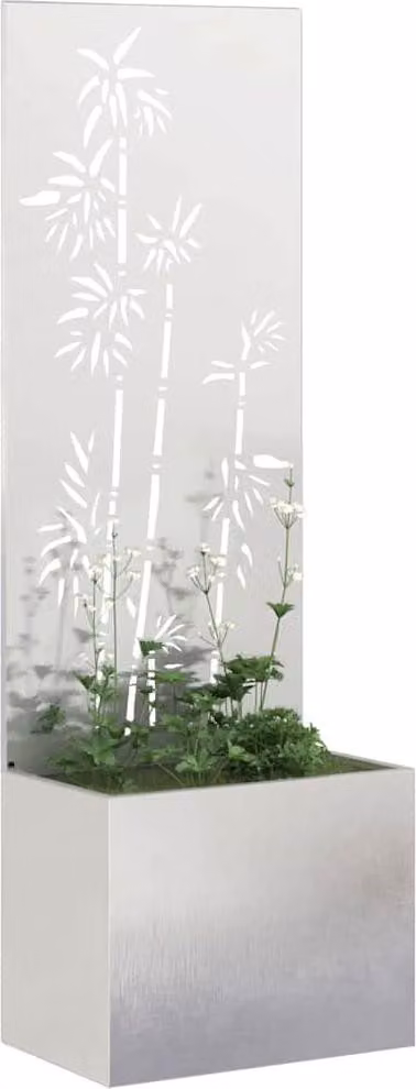 Schermo per privacy in giardino Floreale Argento 50 x 150 cm