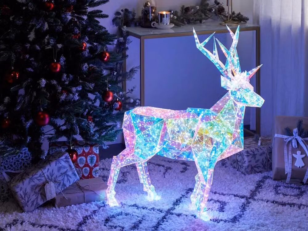Decorazione natalizia a LED BELIANI a forma di renna multicolore per interni ed esterni – 2