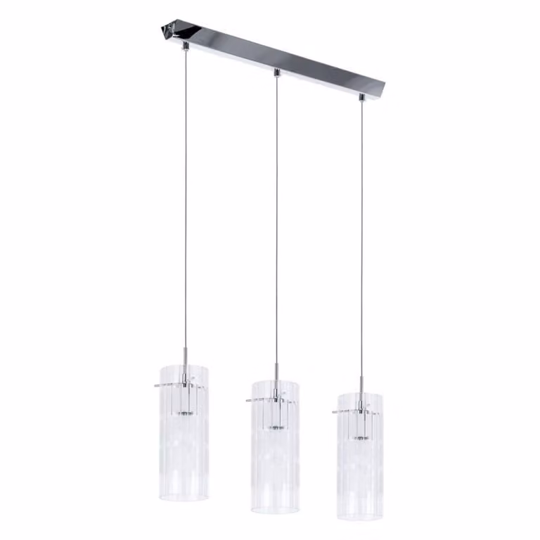 Lampadario E27 Italux Max cromo moderno MDM1957-3