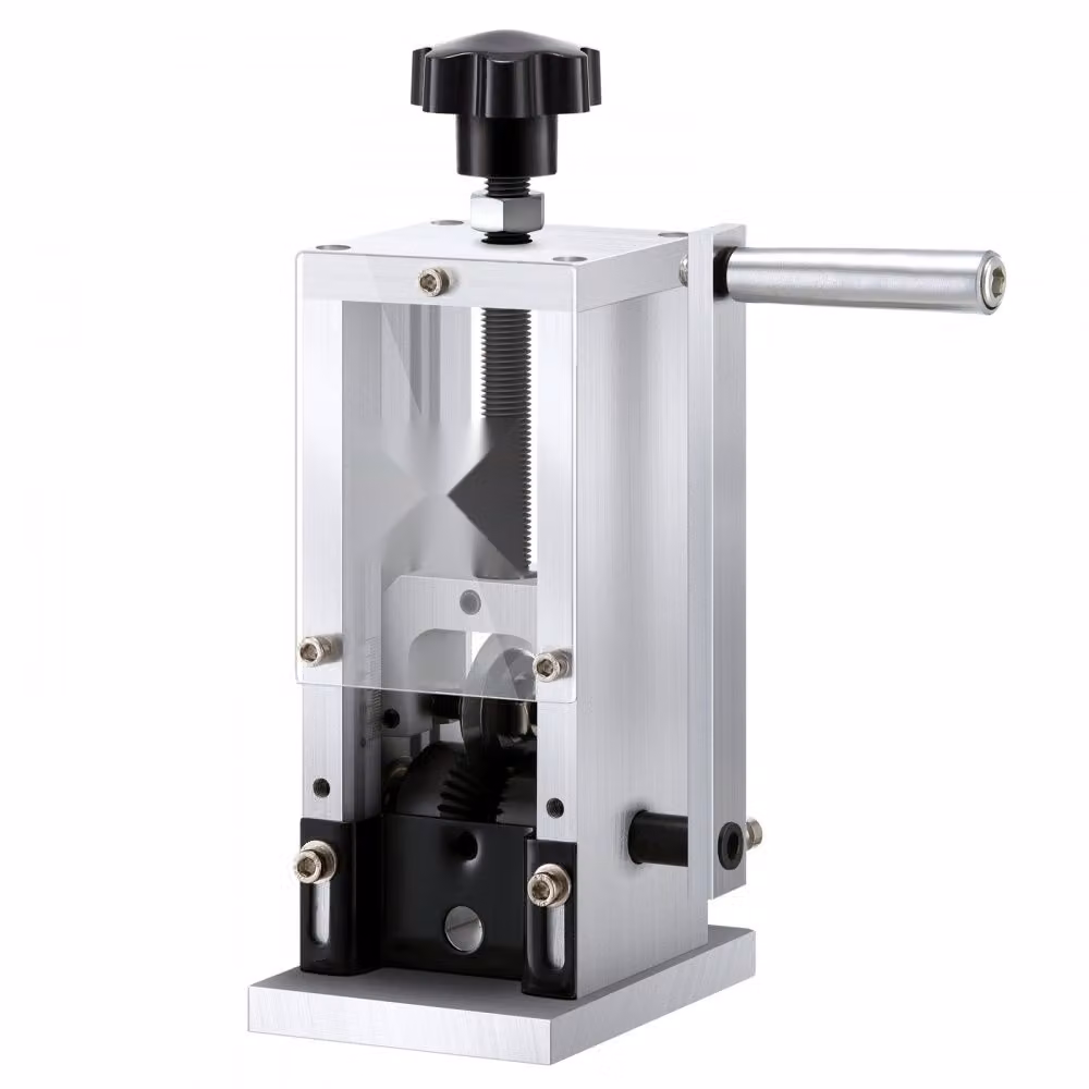 Macchina spelafili SM® - Macchina spelafili da 1,5-25 mm - Azionamento manuale o con trapano - Macchina spelafili - 130x130x300 mm - Ideale per spelare fili monofilari multipli inguainati.