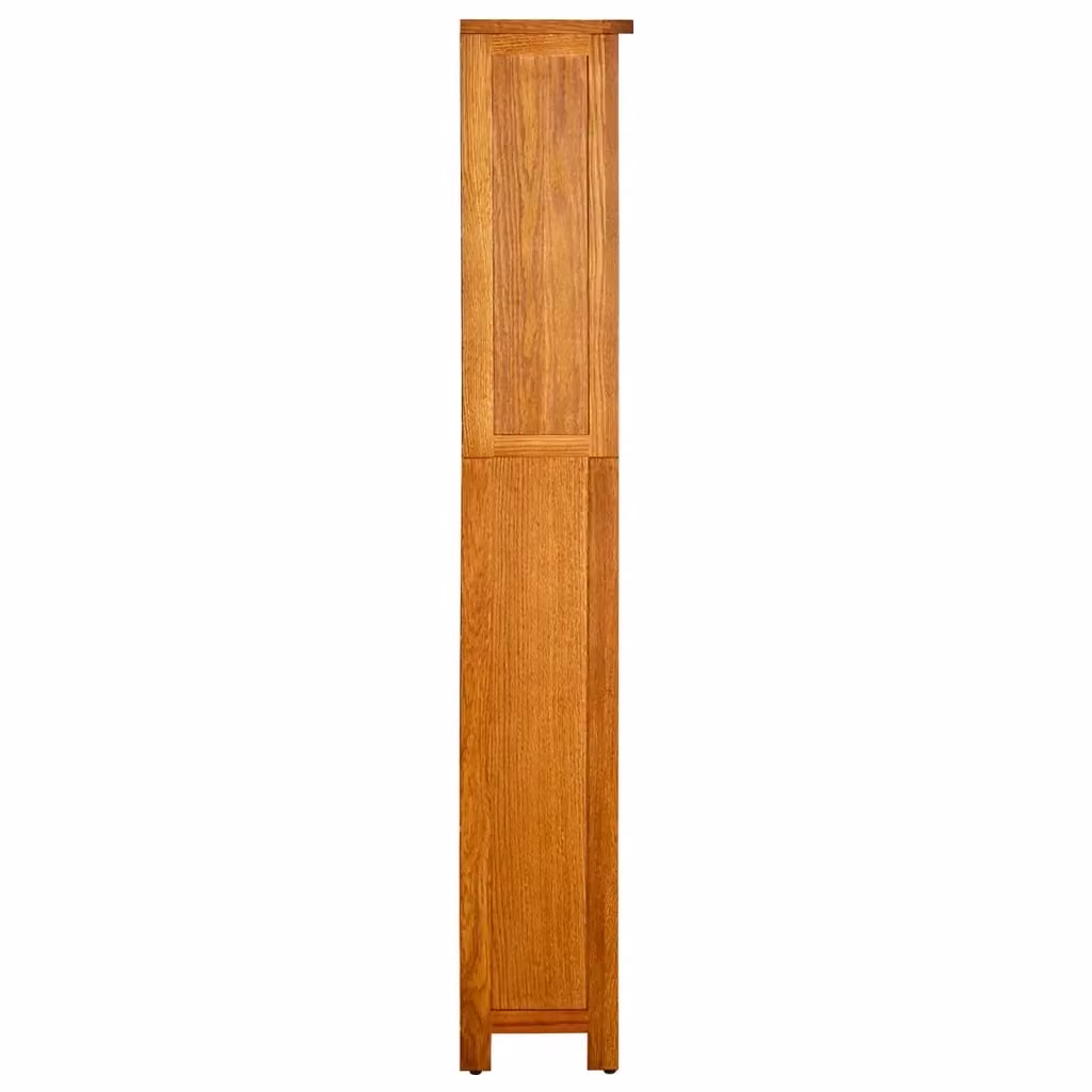 Libreria vidaXL in Legno di Rovere con 5 Ripiani, Stile Rustico, Marrone, L: 70 cm, P: 22 cm, H: 140 cm – 2
