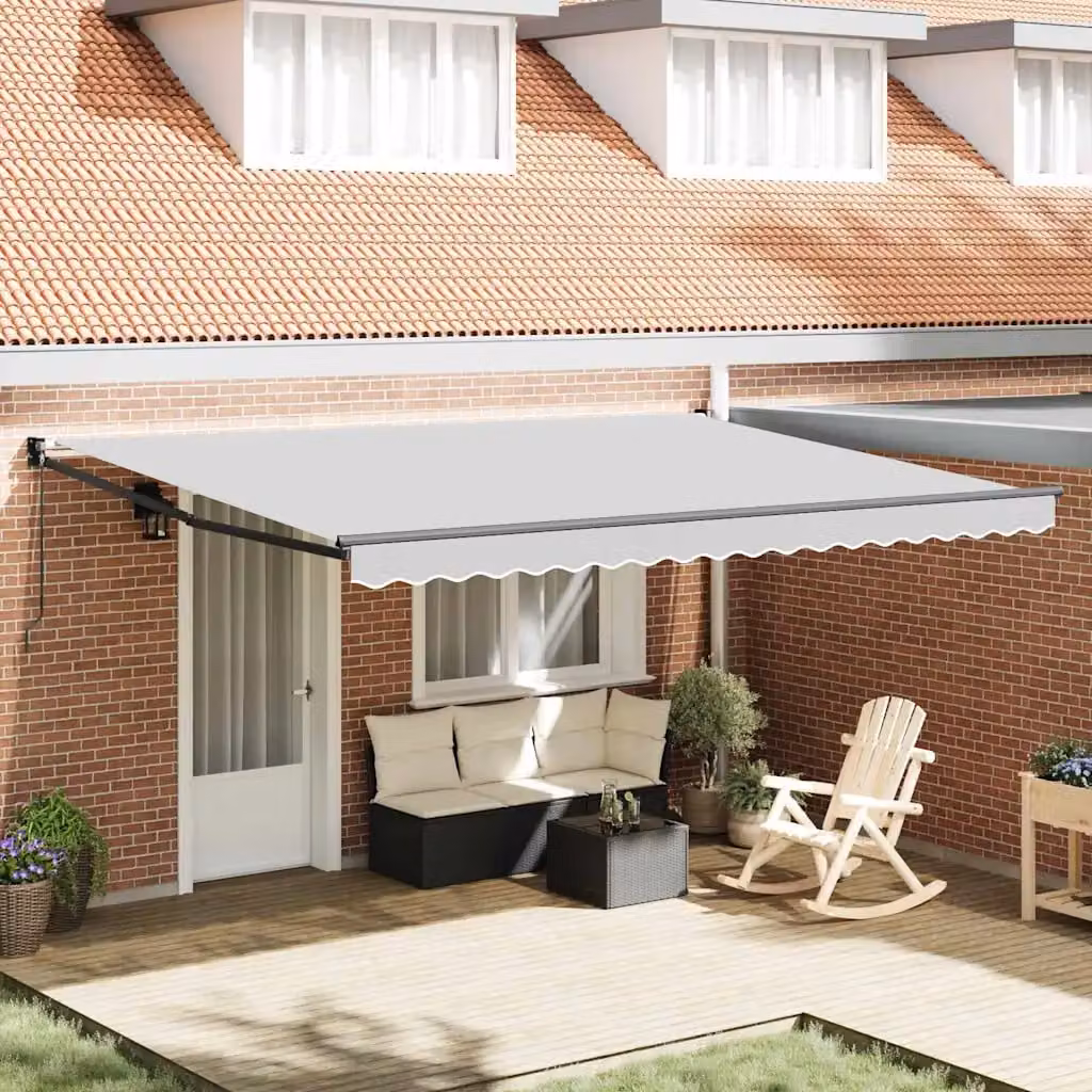 vidaXL Telaio di tenda manuale 5 x 3 m Antracite