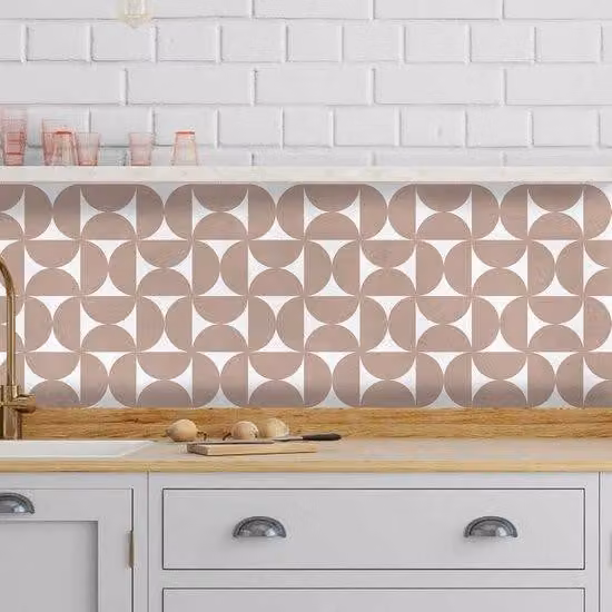 Adesivi antiscivolo in PVC per cucina e bagno, autoadesivi, decorazioni in vinile