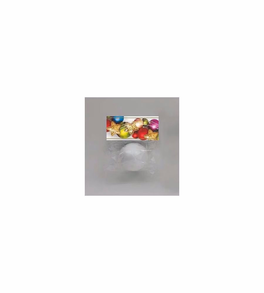 Sfera in Polistirolo Bianco da Decorare - 10 cm - Addobbi Natalizi