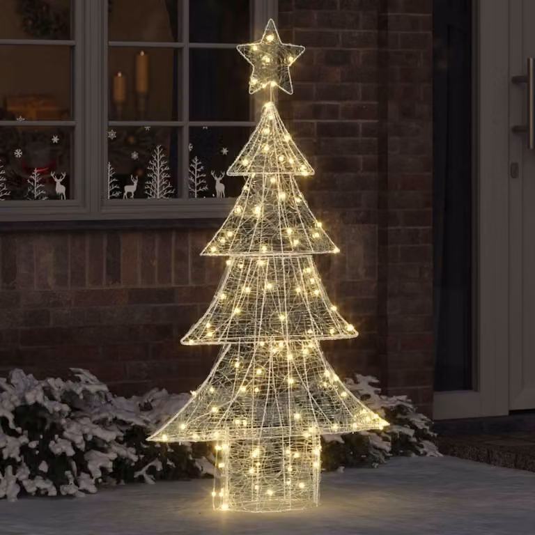 Maison Exclusive - Albero di Natale con 160 LED, luce bianca calda, 150 cm, in acrilico