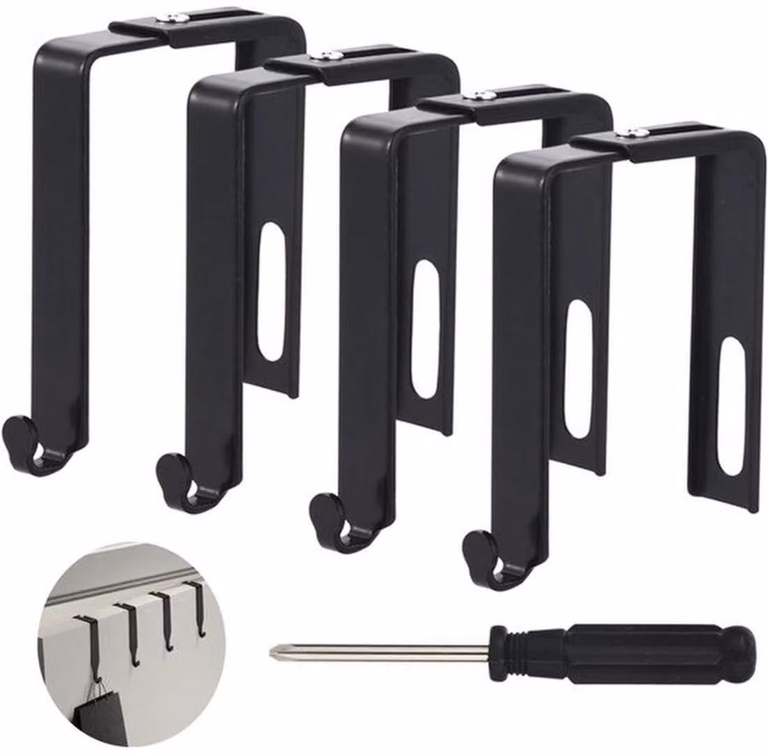 Set di ganci per porte in metallo regolabili Azomor, facili da installare e dal design moderno