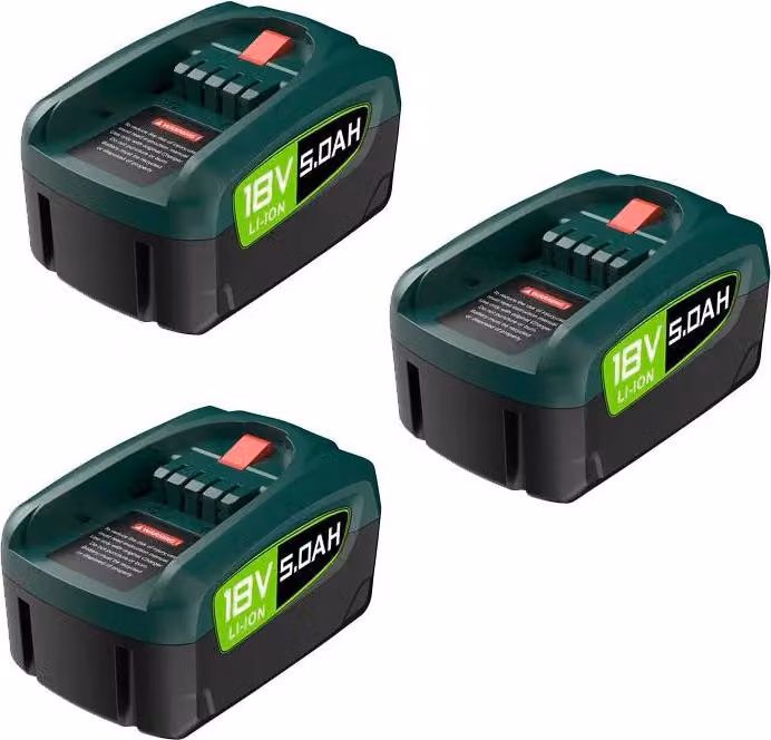 Batteria ricaricabile, 5000mAh, compatibilità 18V, 3PACK batteria