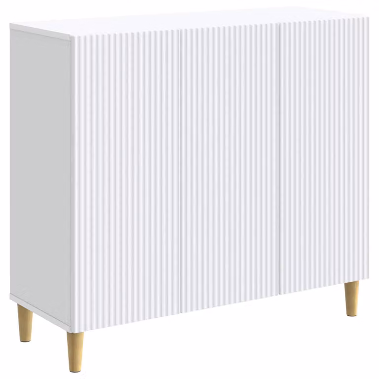 Credenza Bianco 89 x 34,5 x 80 cm Legno ingegnerizzato