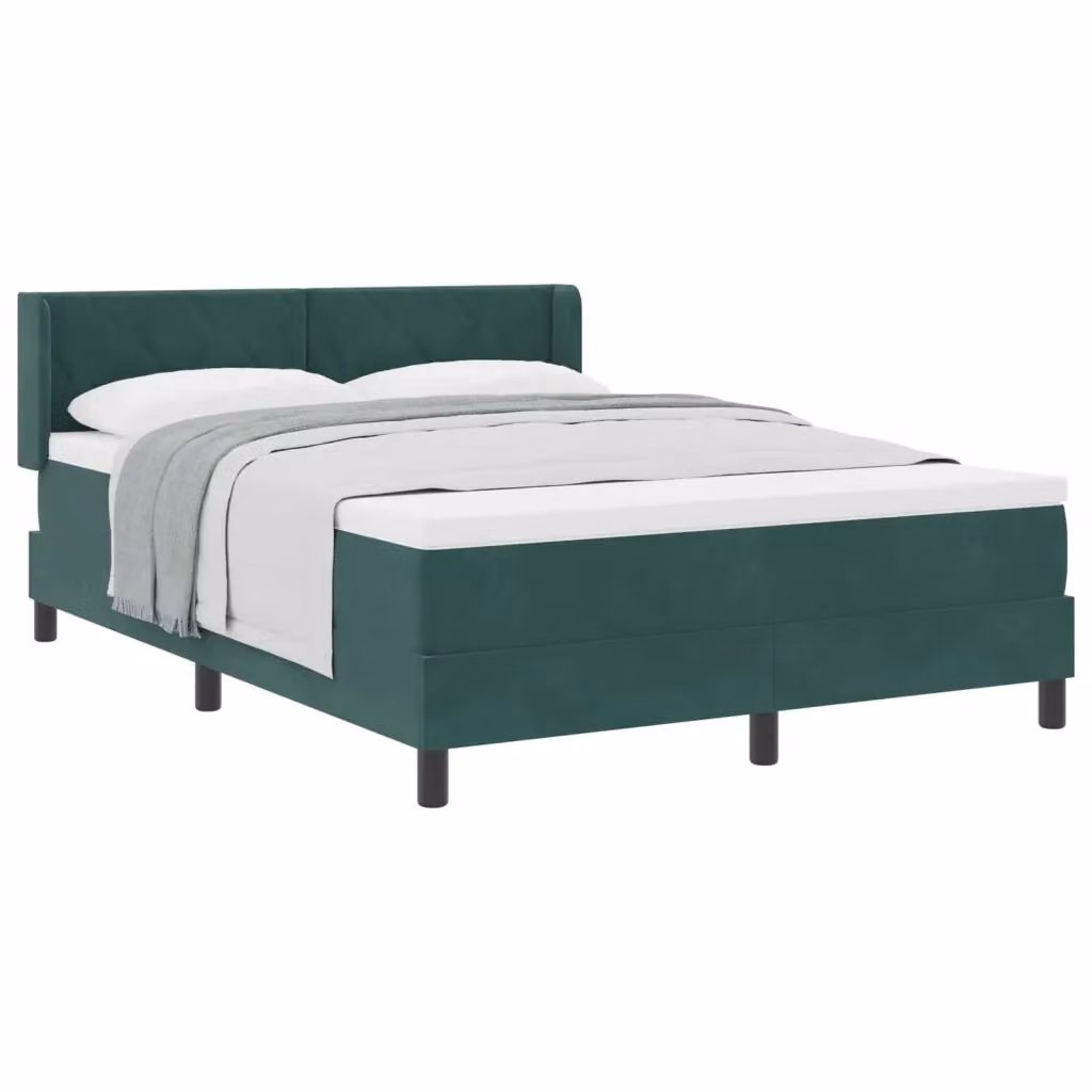 Letto ibrido con testiera in velluto verde vidaXL L: 190 cm, P: 140 cm – 2