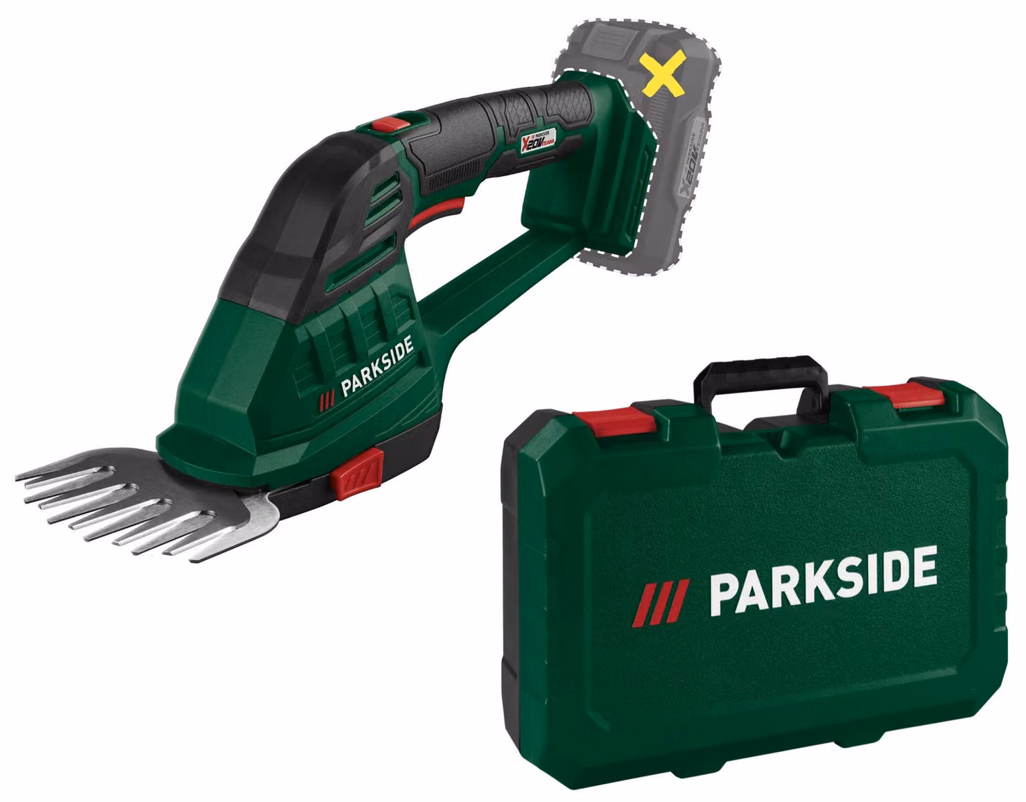PARKSIDE® 20 V / Tagliasiepi a batteria «PAGS 20-Li A1», senza batteria e caricabatterie