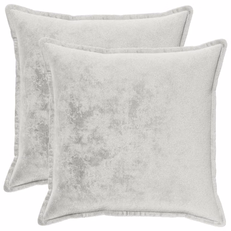 vidaXL Federa 2 pcs HOUTEN Grigio Chiaro 65 x 65 cm Flanella