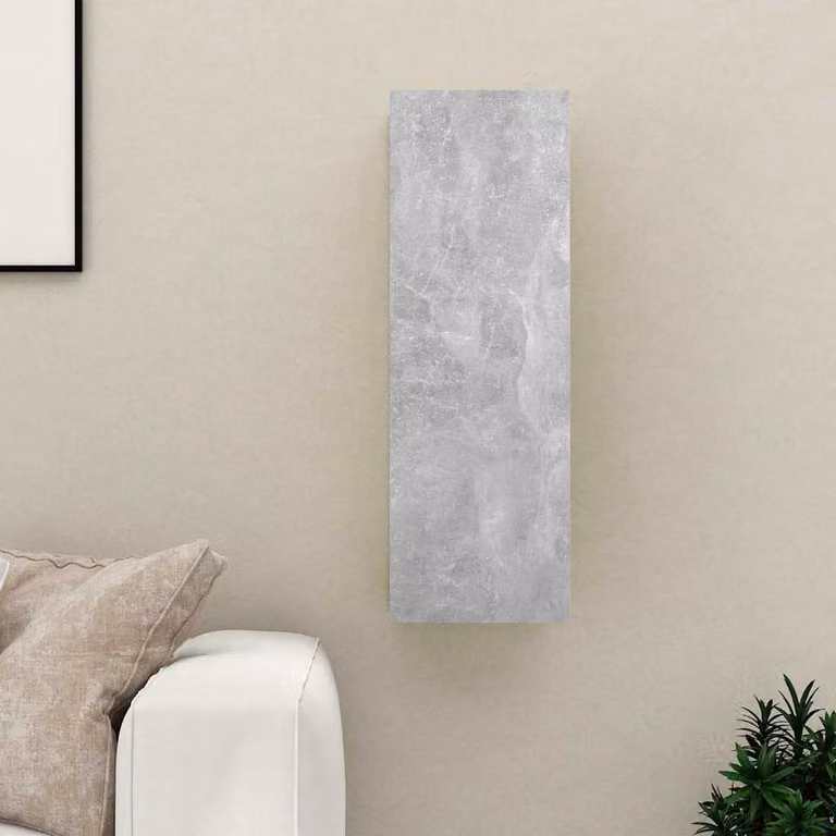 Mobile Porta TV Moderno vidaXL in Legno Multistrato Grigio Cemento L 30,5 cm x P 30 cm x H 90 cm