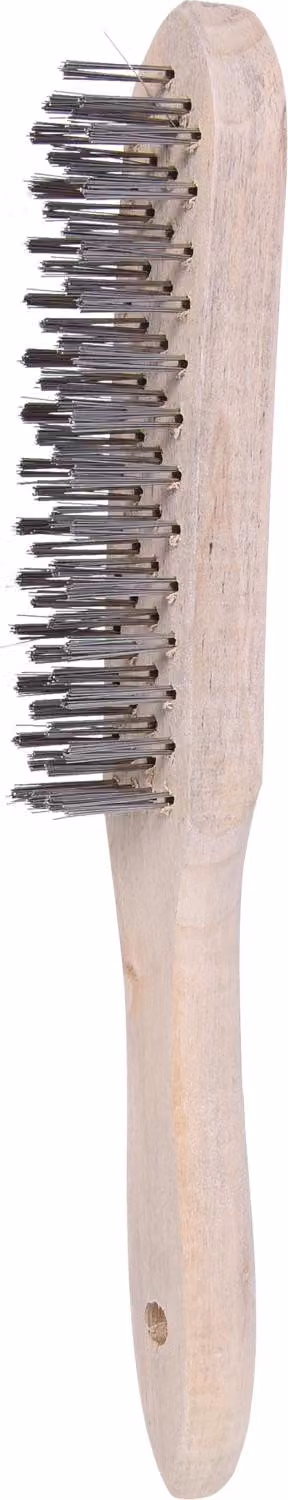 KS Tools Spazzola metallica manuale in acciaio a 4 file, 290 mm