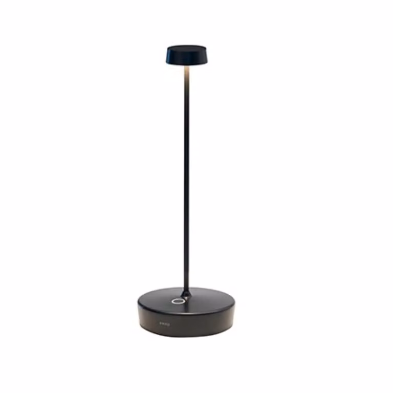 Lampada a led da tavolo Swap Pro ricaricabile e dimmerabile nera
