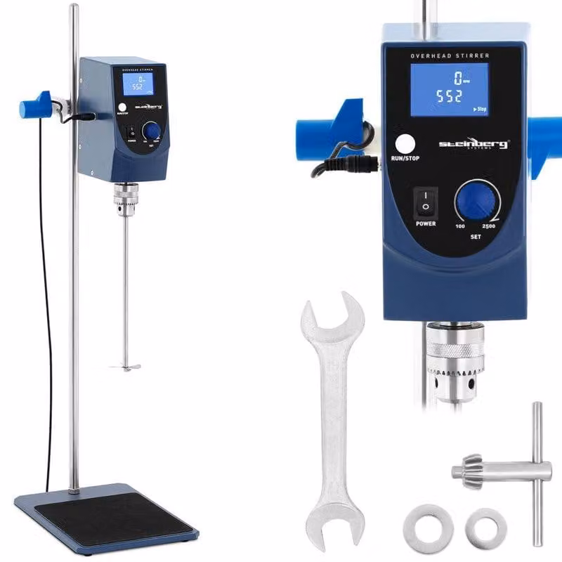 Miscelatore da laboratorio – Agitatore meccanico – Miscelatore da laboratorio – Agitatore – Velocità: 100-2500 RPM