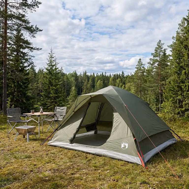 Tenda Istantanea vidaXL Verde Oliva L 305 x P 215 x H 140 cm