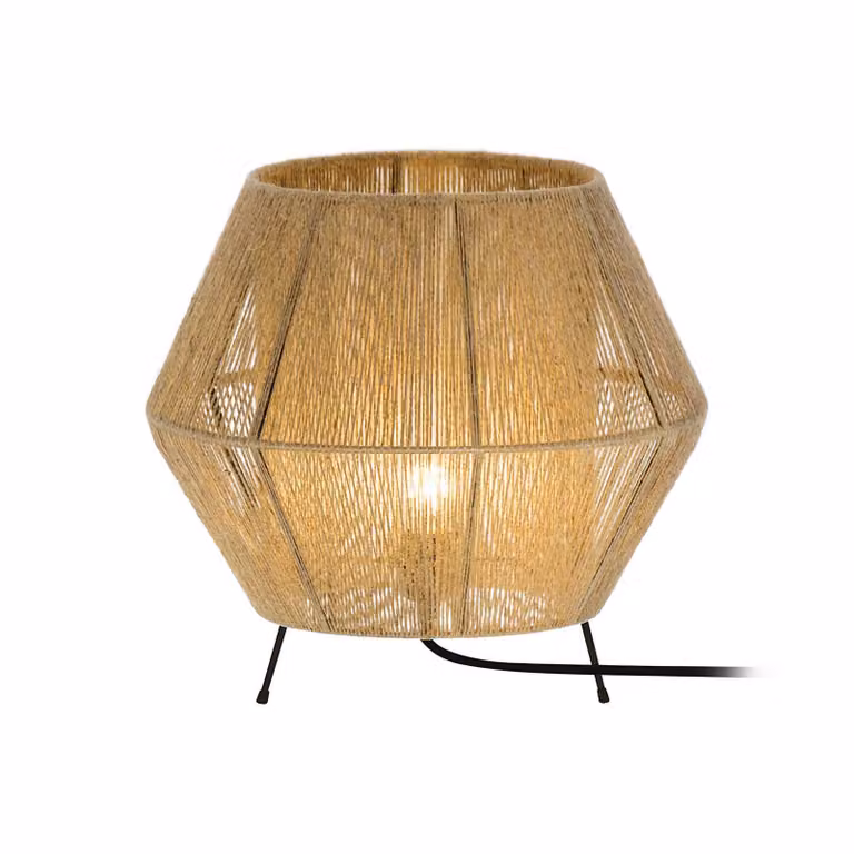 Viokef Lampada da tavolo Zaira, Legno chiaro, Soggiorno / Sala da pranzo, Lampada da tavolo