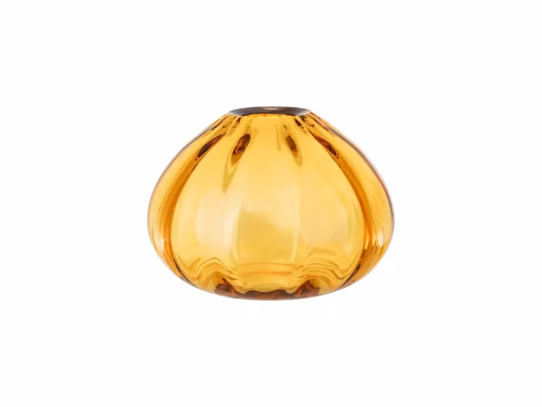 Glass Objects Amber Vaso - Rotondo