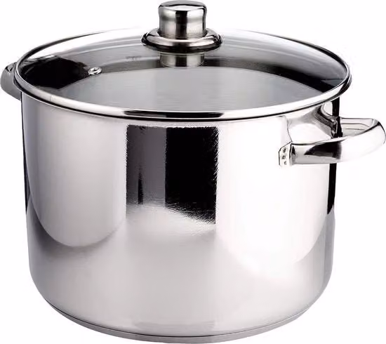 Pentola in acciaio inossidabile - Argento Karl 24 cm 10 litri