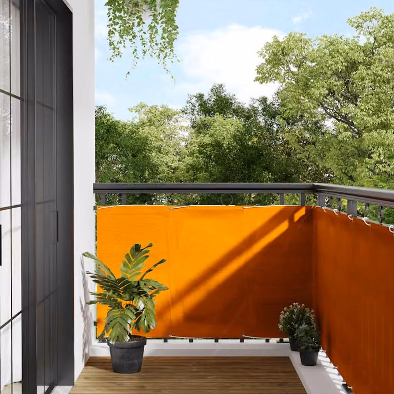 Paravento da balcone vidaXL arancione in poliestere Oxford, L: 800 cm, H: 90 cm