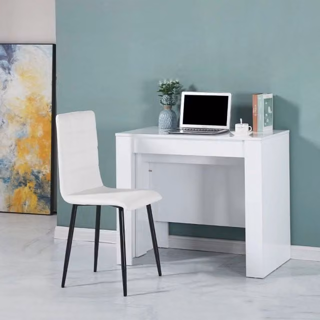 Consolle allungabile Ofelia colore bianco effetto lucido