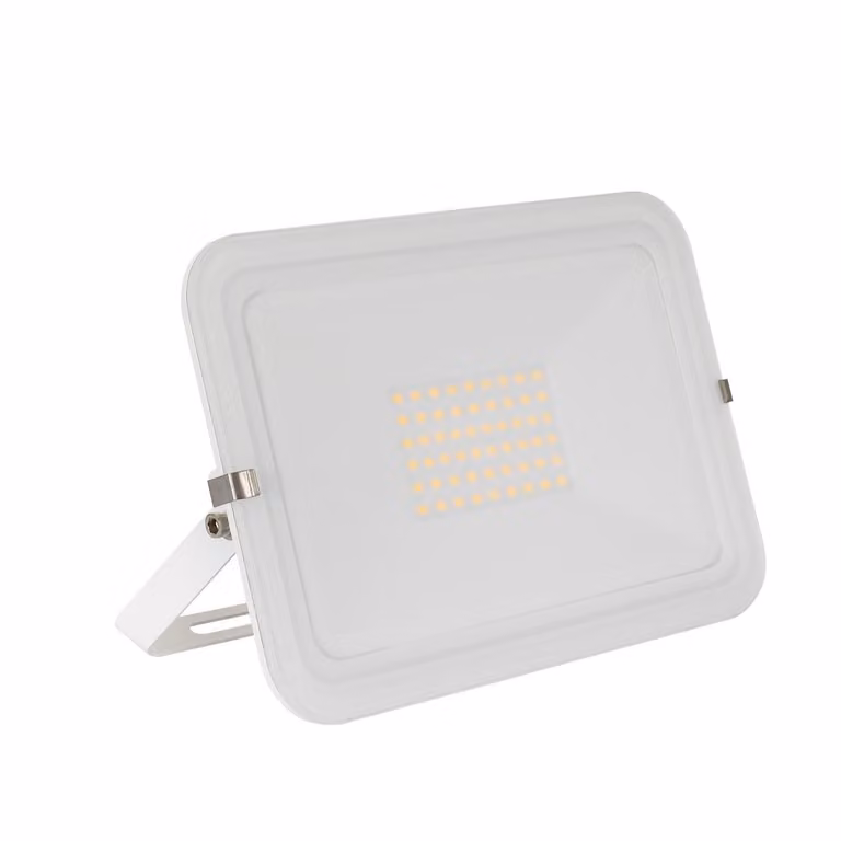 Proiettore LED 50W 120lm/W IP65 Slim Glass White 3000K Bianco caldo