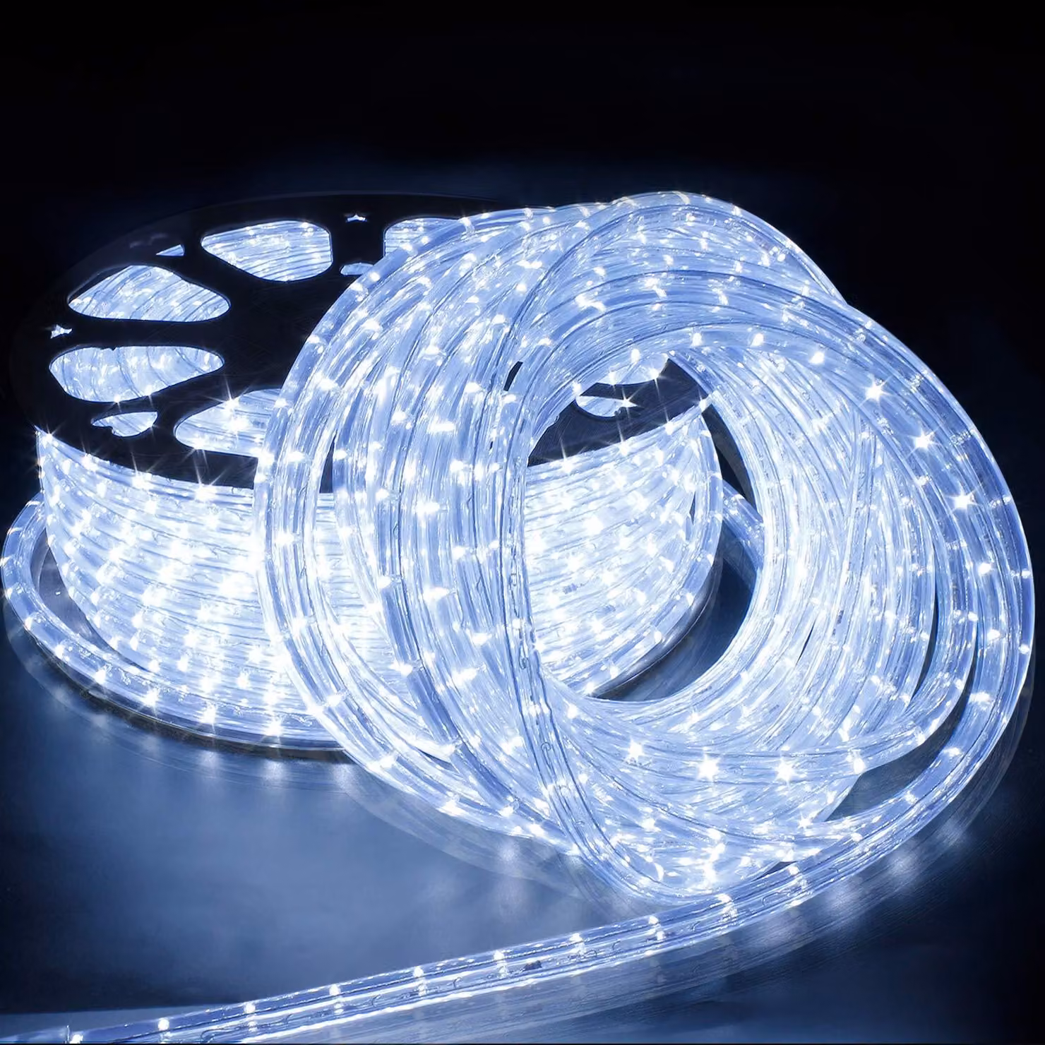 Guarnizione luminosa a LED, 20 metri, bianco freddo, grado di protezione IP65, 36 LED per metro, angolo di illuminazione 360°