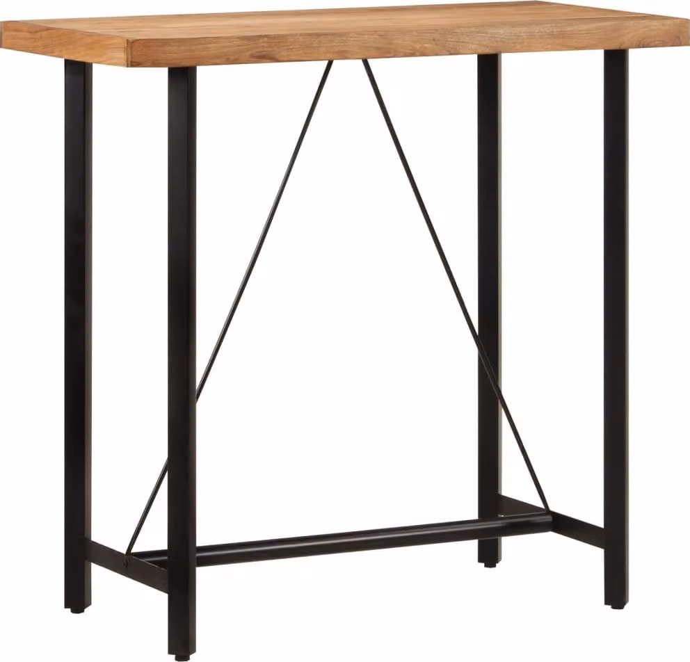 Maison Exclusive - Tavolo da bar, dimensioni 110x55x107 cm, in legno massello di acacia e ferro