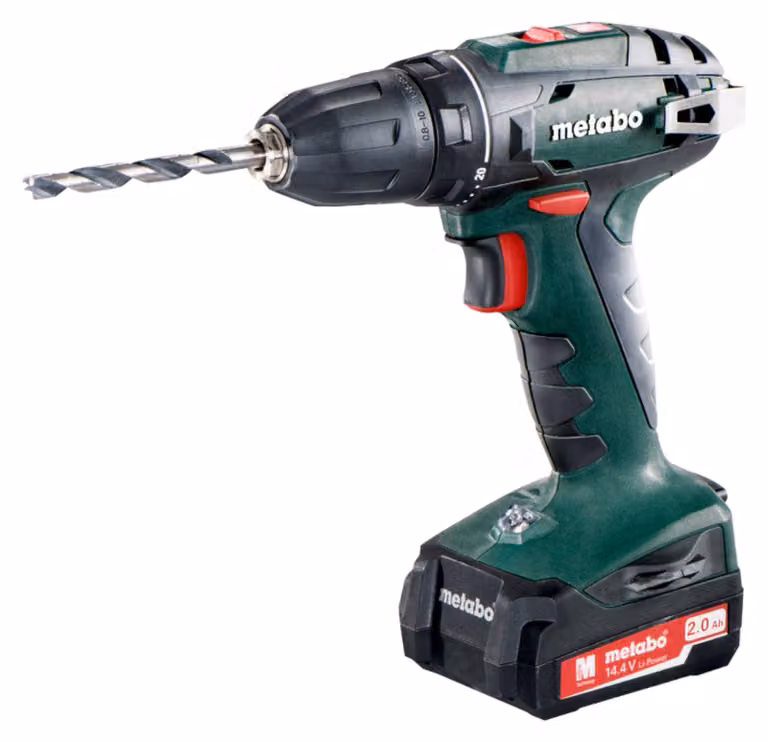 Metabo BS 14.4 trapano avvitatore a batteria 14.4 V 40 Nm ( 602206540 ) + 2x batteria ricaricabile 2.0 Ah + caricabatterie + custodia
