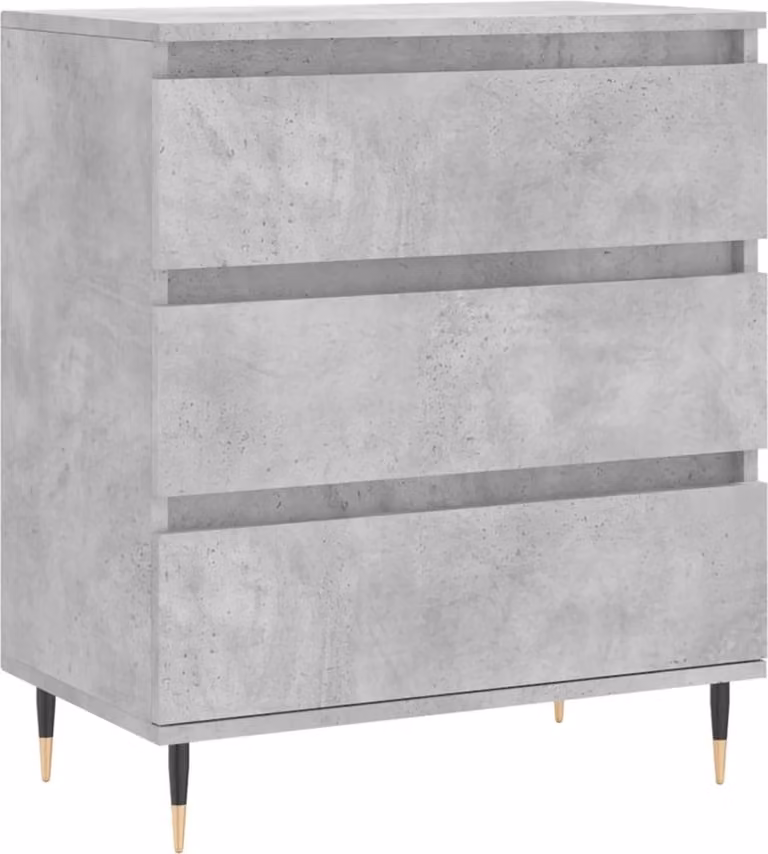 Credenza Grigio Cemento 60x35x70 cm in Legno Multistrato