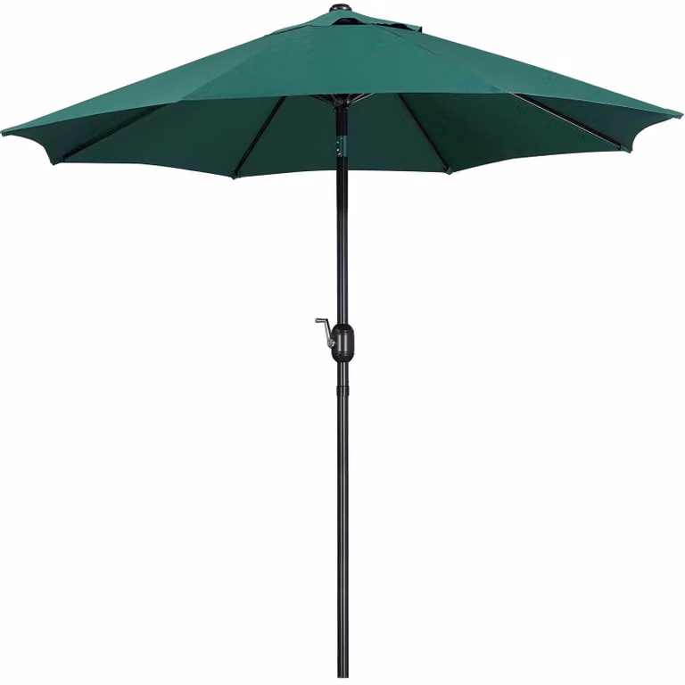 Ombrellone da giardino rotondo inclinabile - 270 cm - Inclinazione regolabile - UPF 50+