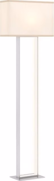 Lampada da terra moderna Xylo bianca con regolazione della luce dimmabile e interruttore a pedale