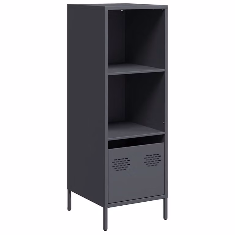 Credenza Antracite 35x39x103,5 cm Acciaio