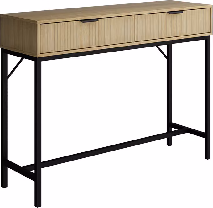 Scrivania Vicco Lennox Rovere 100 x 30 cm con 2 cassetti, Model 51683
