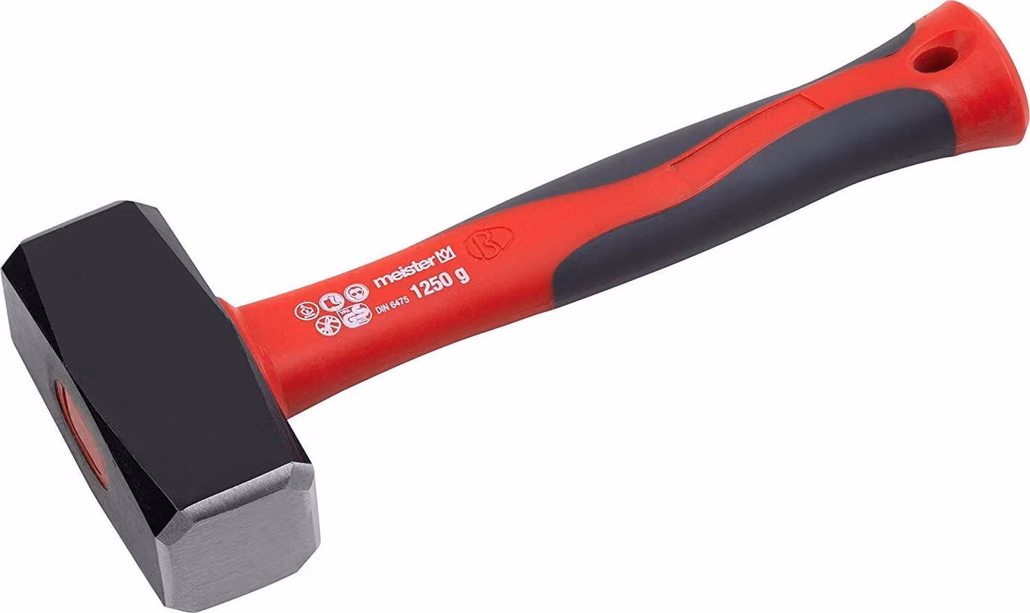 Master sledge hammer 1250g manico in fibra di vetro GS fist hammer Martello da demolizione testa d'acciaio