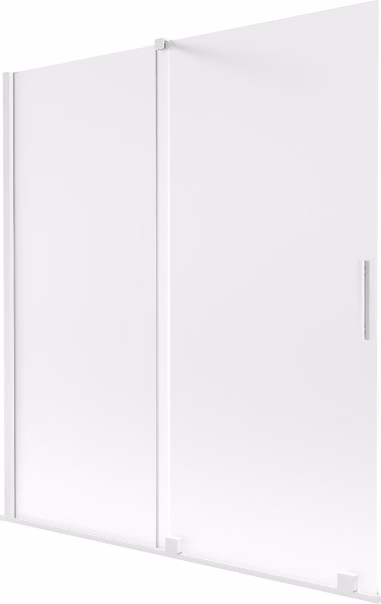 Mexen Velar parete doccia a 2 ante scorrevole 150 x 150 cm, ghiaccio, bianco - 896-150-000-31-20