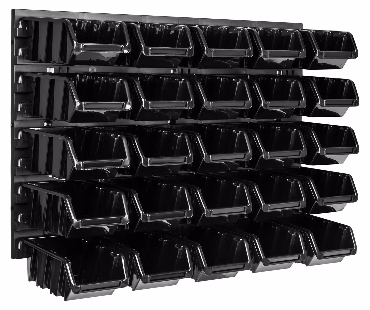 Pannello portattrezzi - Organizer per officina - Montaggio a parete - 58 x 39 cm - 25 contenitori portaoggetti