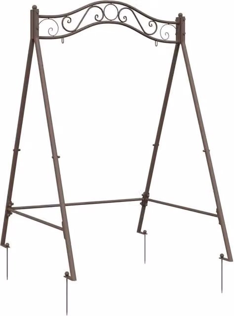 Telaio per Altalena in Acciaio Marrone Antico CFW5858731 L: 113 cm, P: 121,5 cm, H: 168 cm