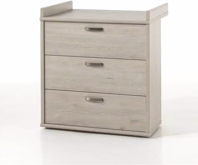 Comò per bambini DANY – Fasciatoio integrato colore rovere chiaro