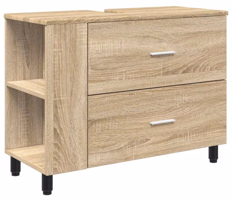 Mobiletto da bagno Rovere Sonoma 80 x 35 x 60 cm