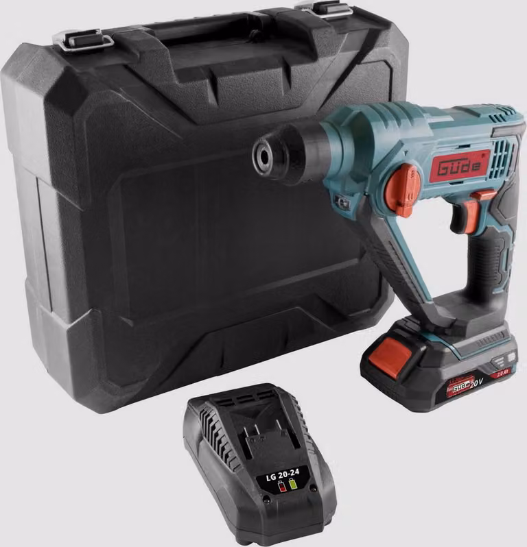 Trapano a percussione a batteria Güde BH 20-201-24K 20 V